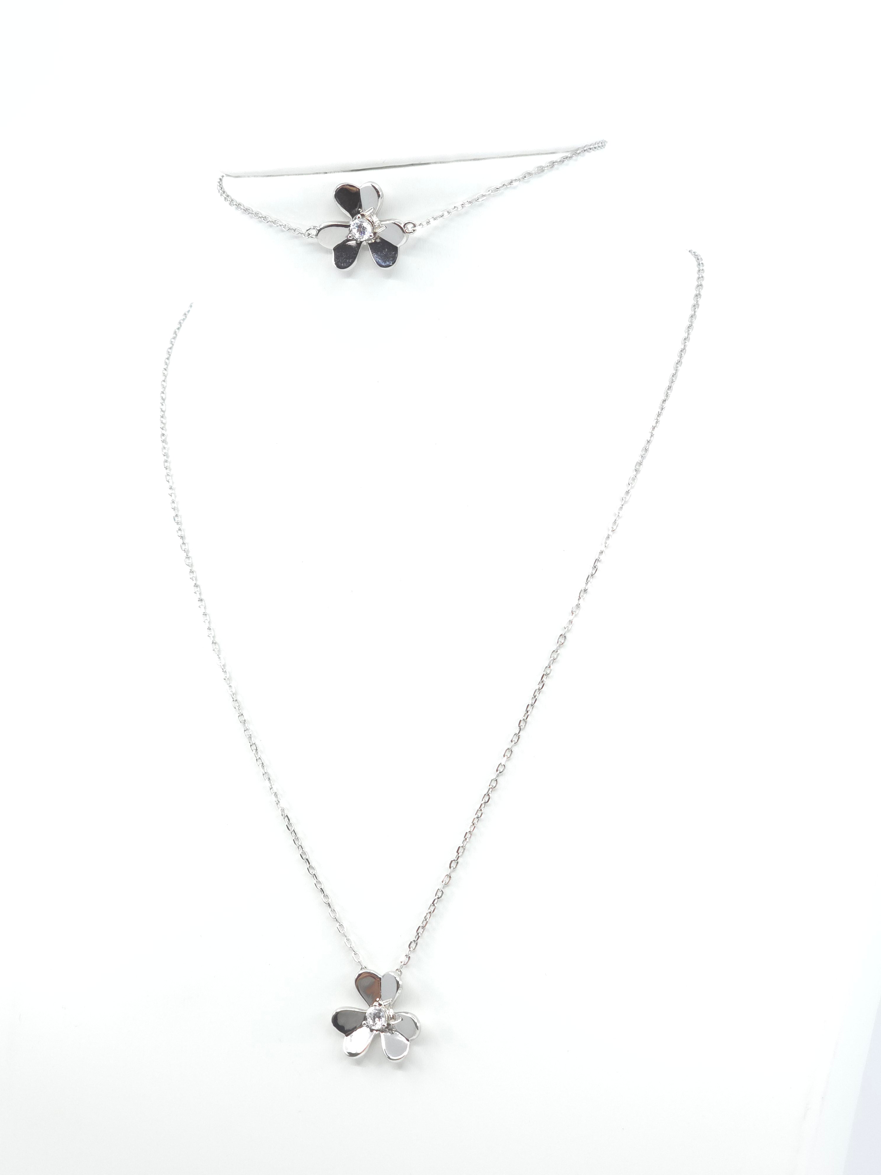 Flower set silver 925