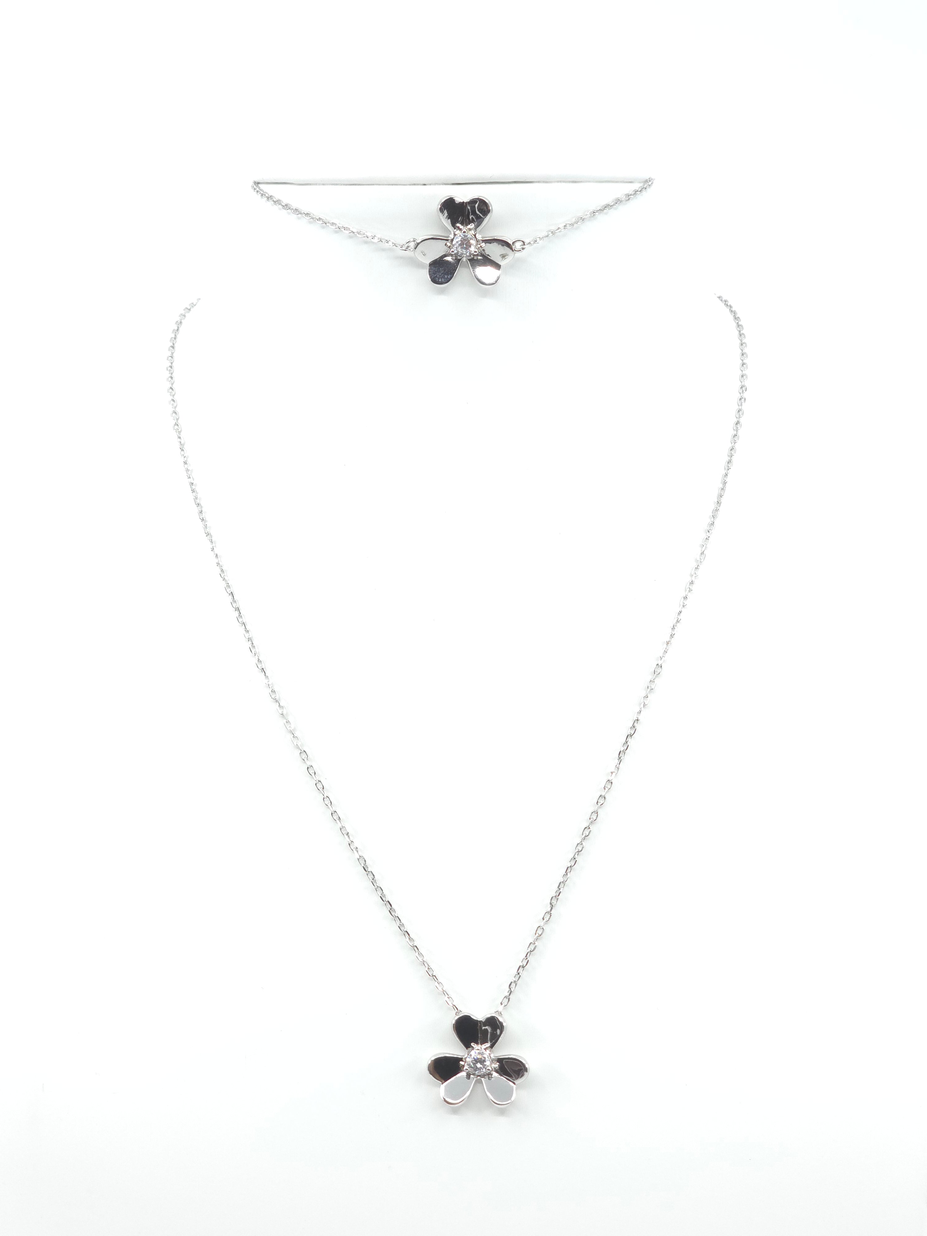 Flower set silver 925