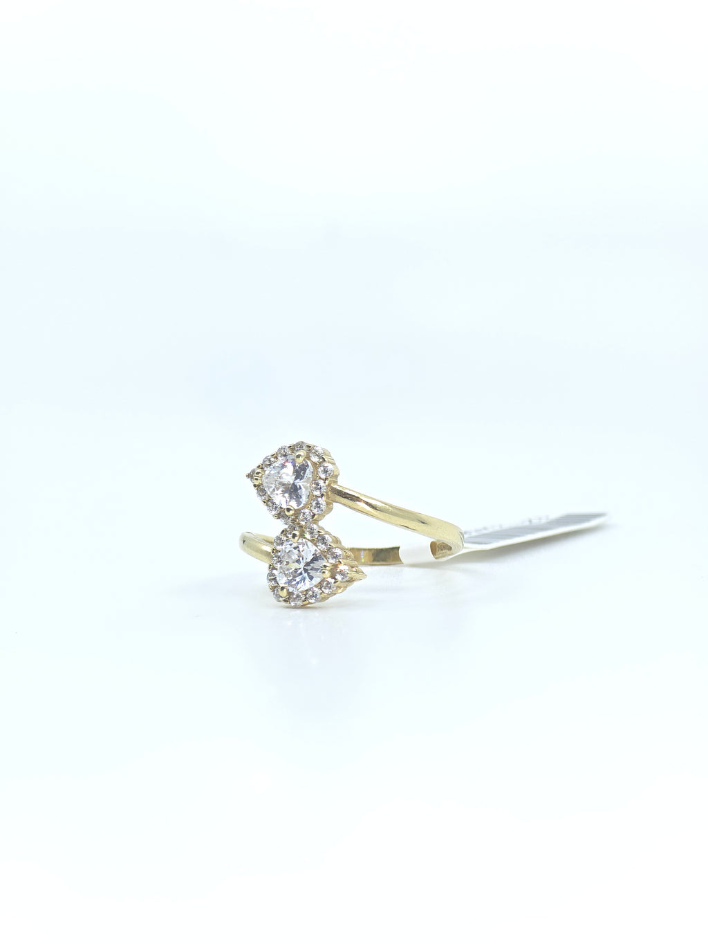 10kt Gold Doble Heart Ring