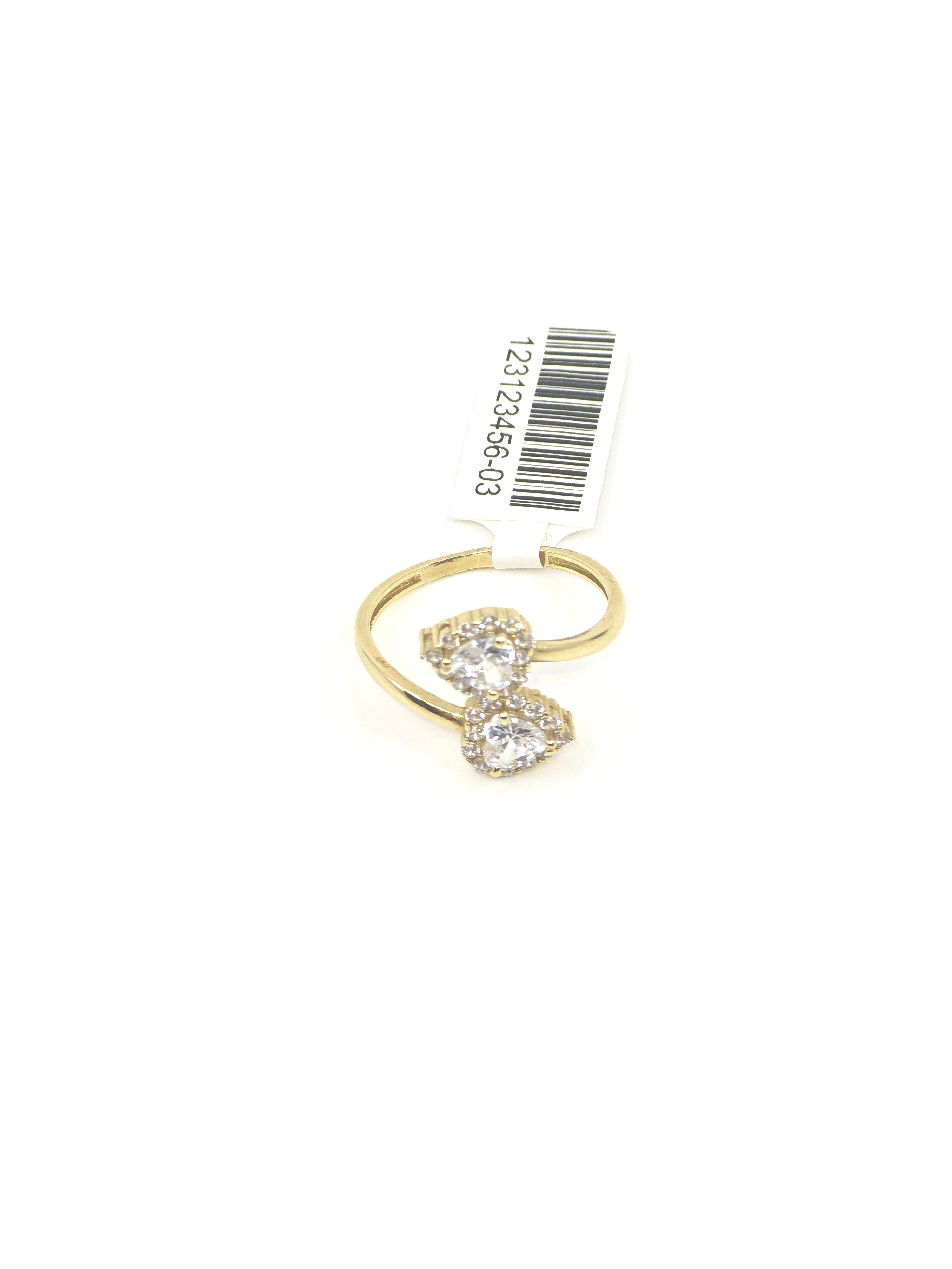 10kt Gold Doble Heart Ring