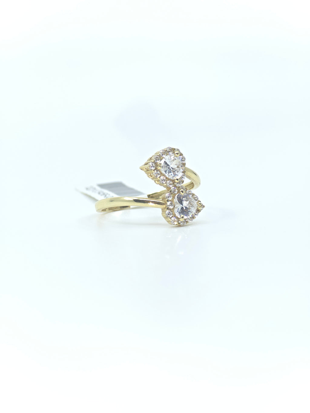 10kt Gold Doble Heart Ring