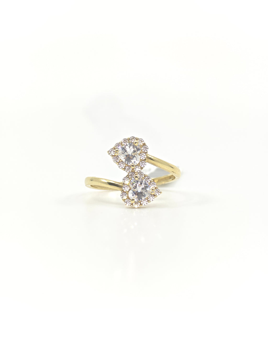 10kt Gold Doble Heart Ring
